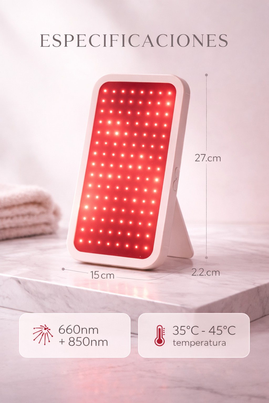 Panel led rejuvenecedor